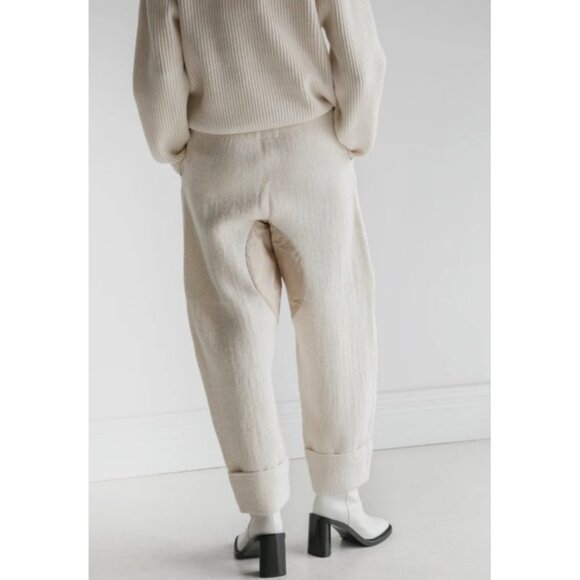 Acne Studios Wool Pants Designer Avantgarde Alternative Curved leg Twill - Picture 5 of 13